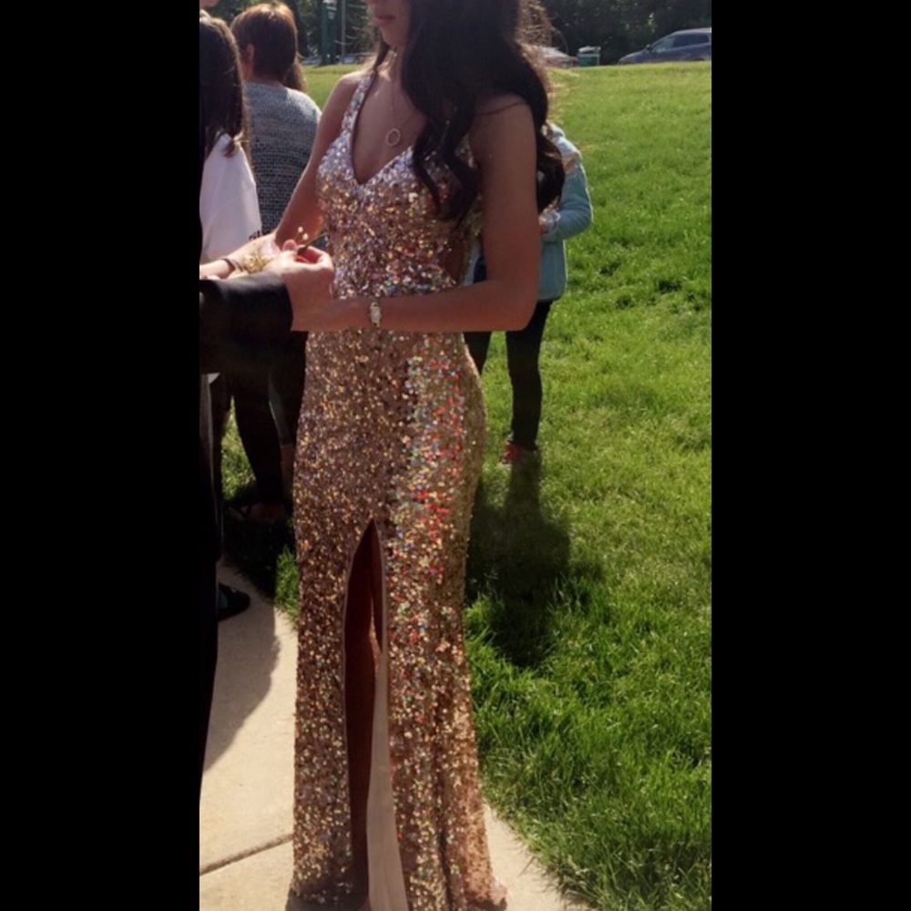 Sequined prom dress!